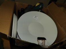 *Box Containing Pasta Bowls, Flan Dishes, Pricing