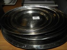 *Approximately 20 Stainless Steel Oval Platters