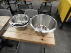 *Six Assorted Stainless Steel Bowls