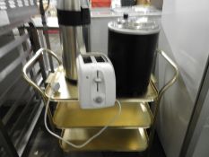 *Three Tier Tea Trolley, Toaster, Pump Pot and a S