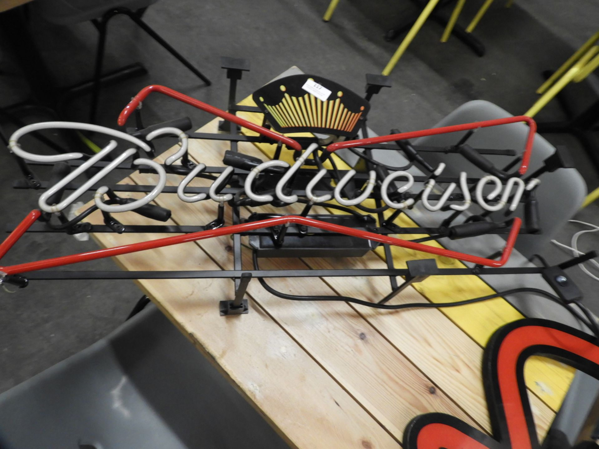 *Budweiser Neon Sign