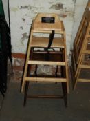 *Two Children's High Seat Chairs (One Darkwood one