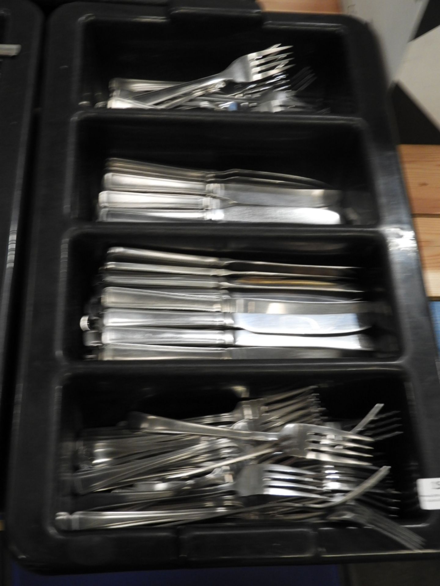 *Tray Containing Stainless Steel Cutlery