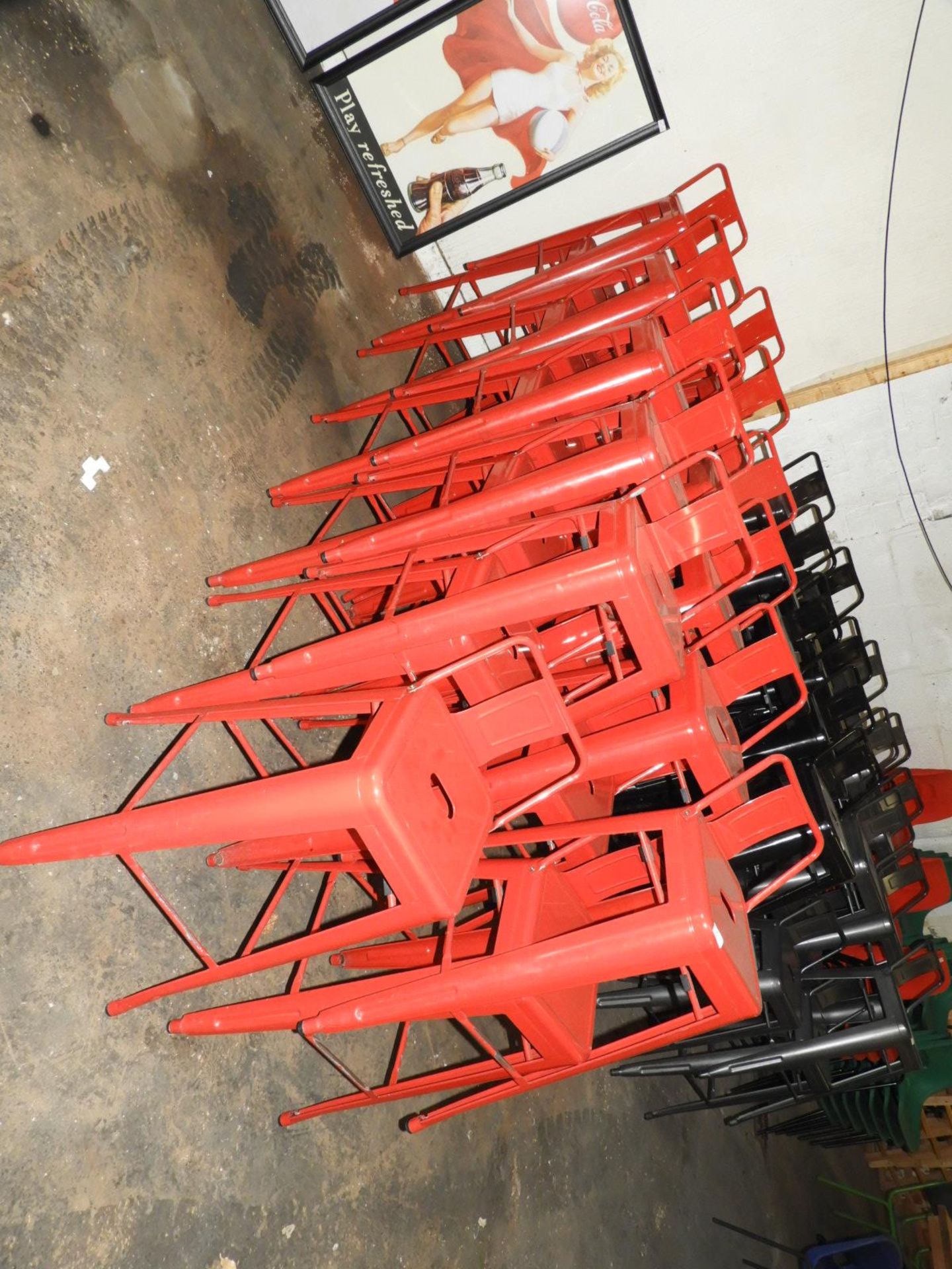 *Twenty Red Three High Seat Barstools