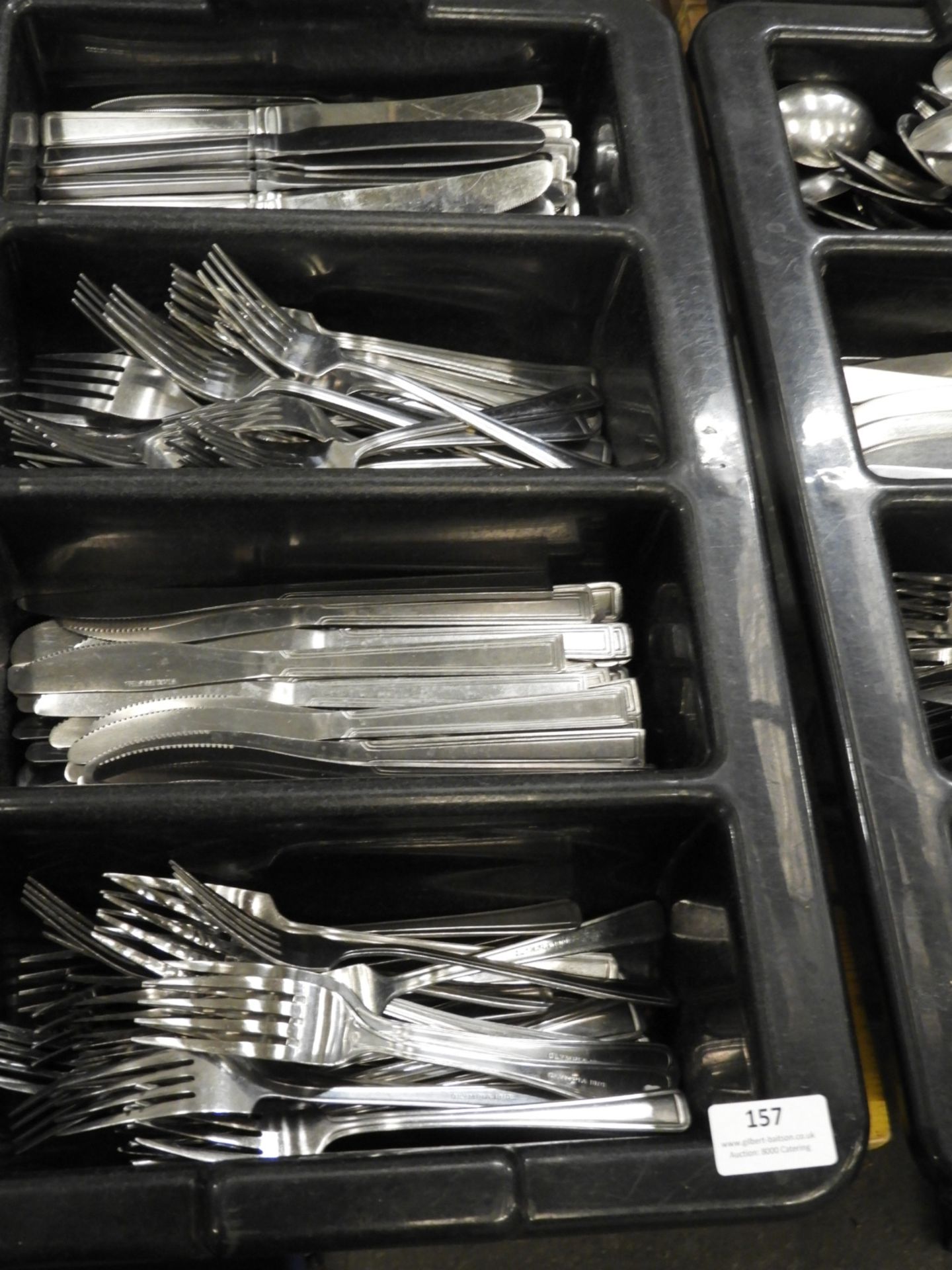 *Tray Containing Stainless Steel Cutlery