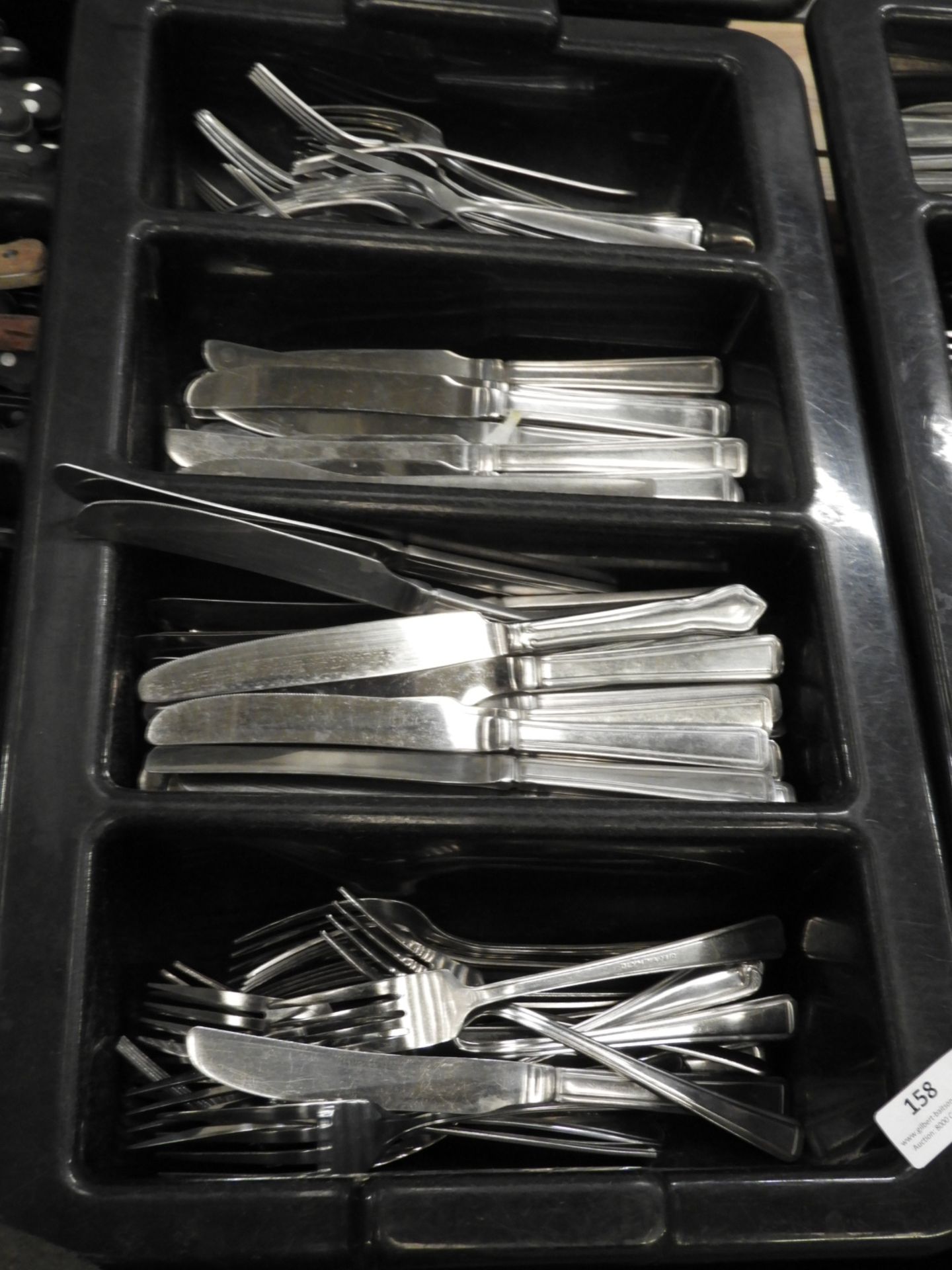 *Tray Containing Stainless Steel Cutlery