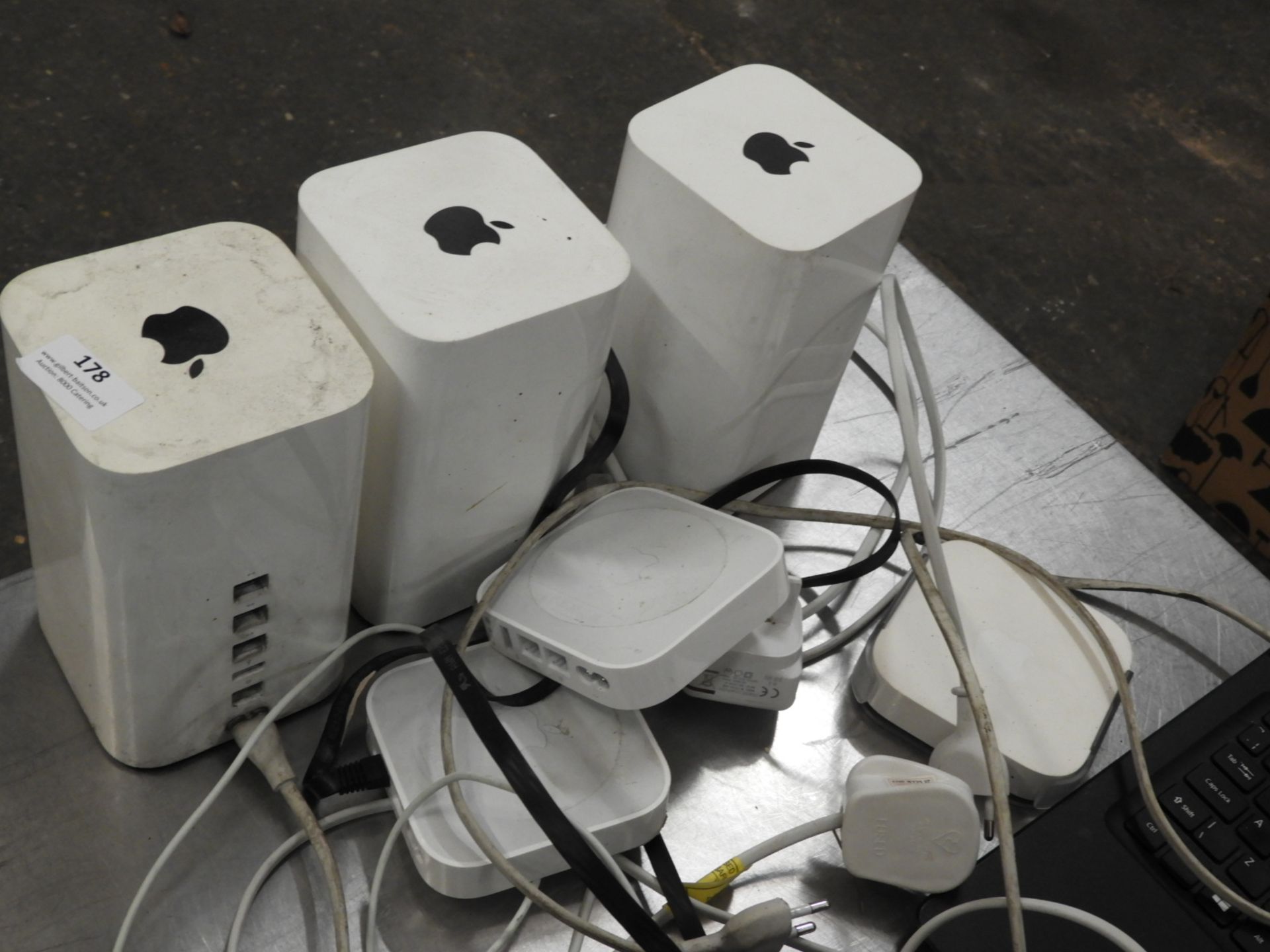 *Three Apple Speakers and Three Hubs