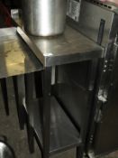*Stainless Steel Infill Unit with Undershelf