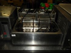 *Stainless Steel 2 Element Electric Fryer