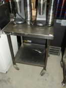 *Stainless Steel Preparation Table with Undershelf