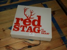 *Red Stag by Jim Beam Illuminated Sign