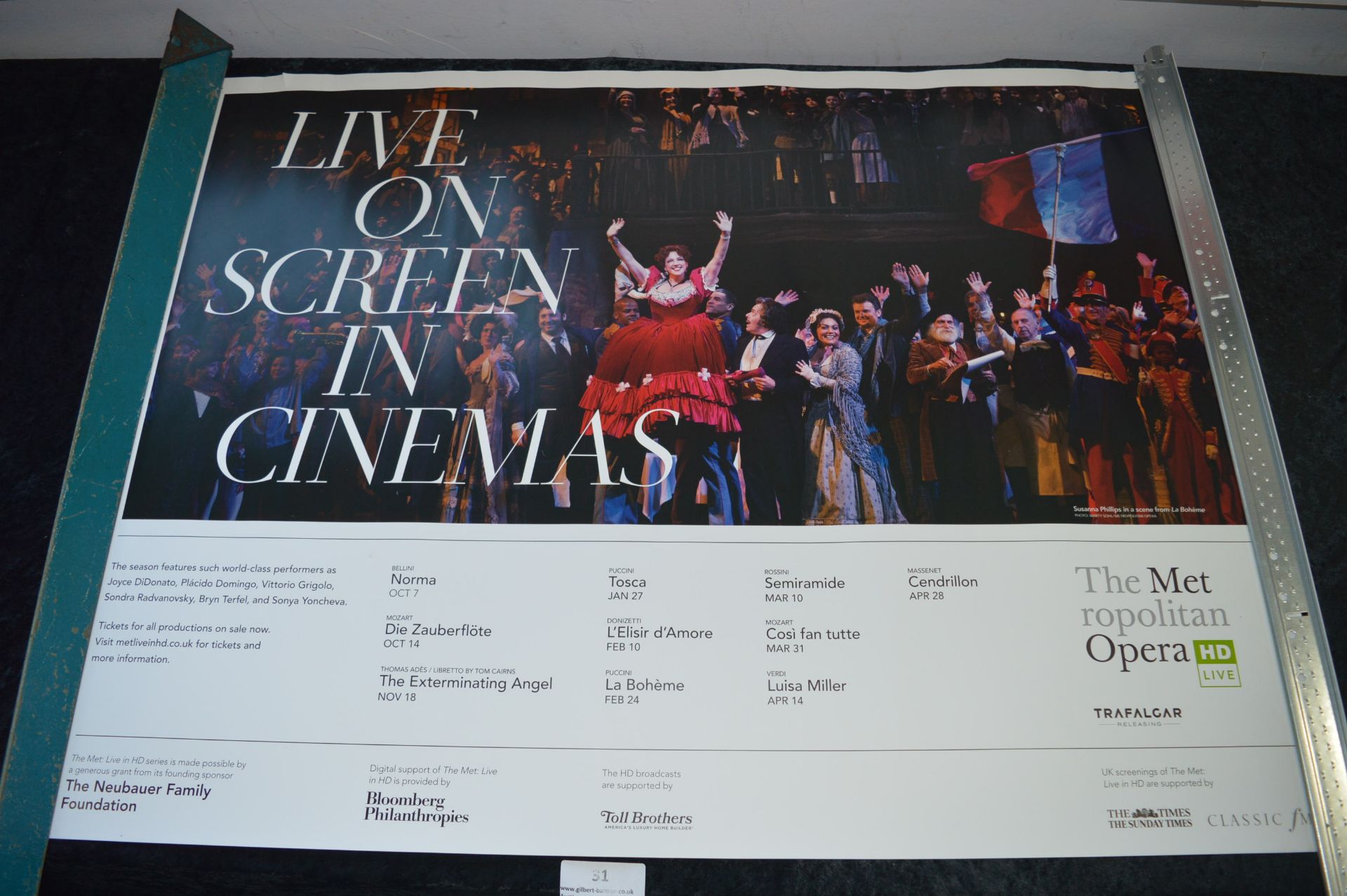Live on Screen Metropolitan Opera Cinema Poster