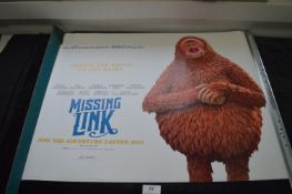 Cinema Poster - Missing Link
