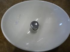 *Oval White Ceramic Sink