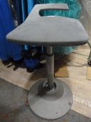 *Grey Square Stool with Suede Feet