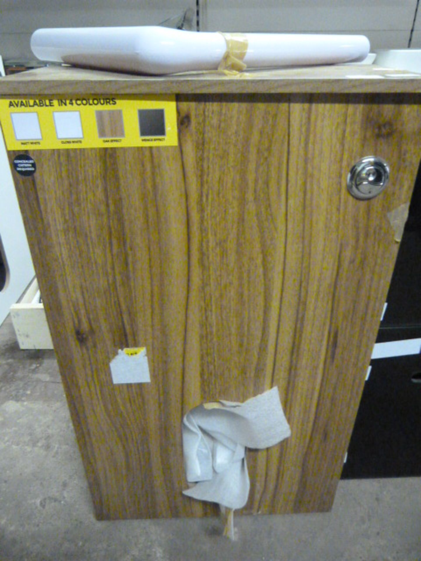 *Oak Effect Cistern Cabinet