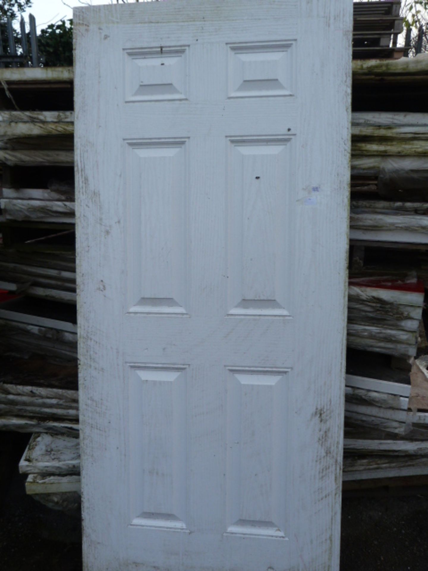 *Paneled Exterior Door 202x91.5cm