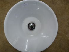 *Small Conical White Ceramic Sink