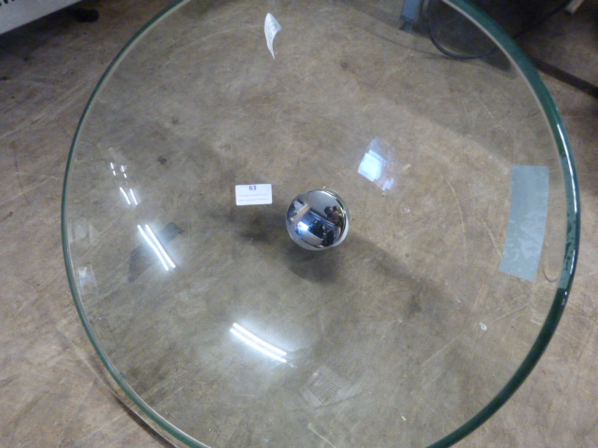 *Round Clear Glass Sink