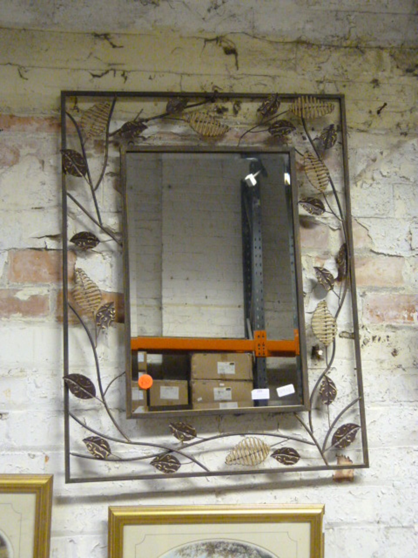 *Metal Framed Mirror