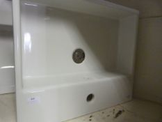 *Medium White Rectangular Sink with Tap Hole