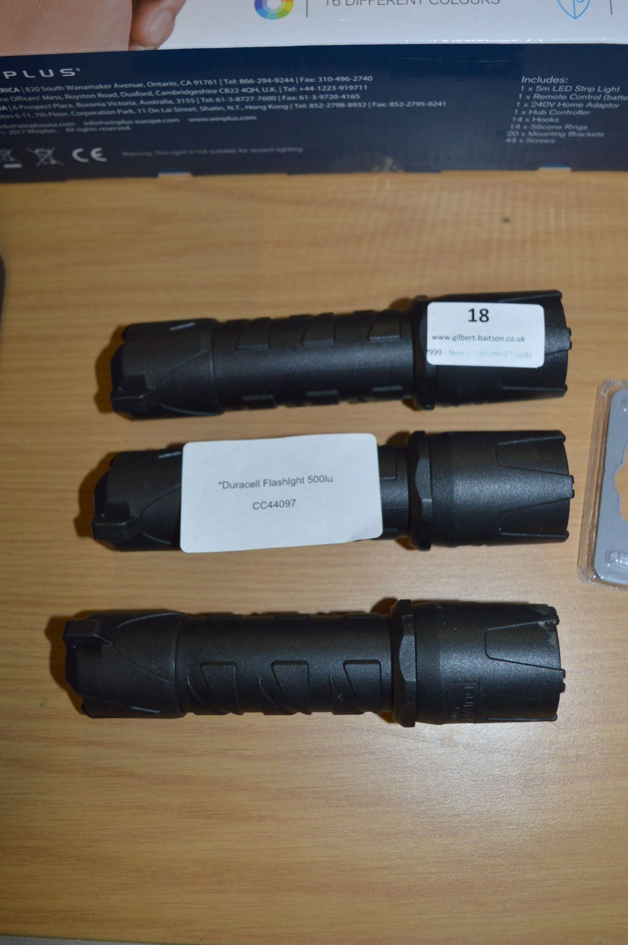 *Three Duracell 500lu Flashlights