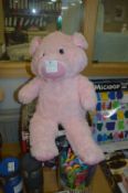 Plush Fur Soft Toy Pink Pig