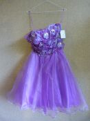 *Purple Short Prom Dress Size:4