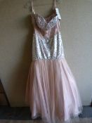 *Davina Nude/Silver Prom Dress Size:16