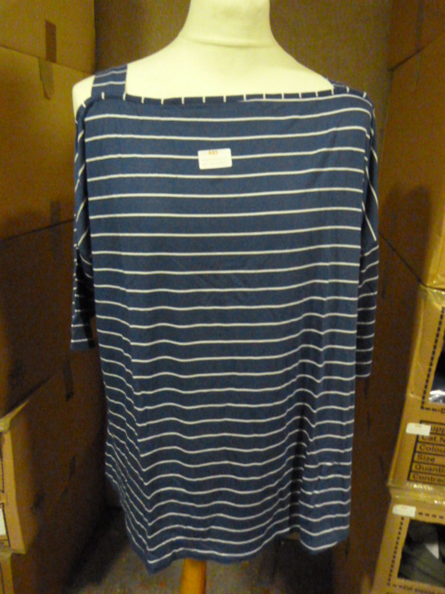 *Fifteen Blue & White Striped Tops (Various Sizes)