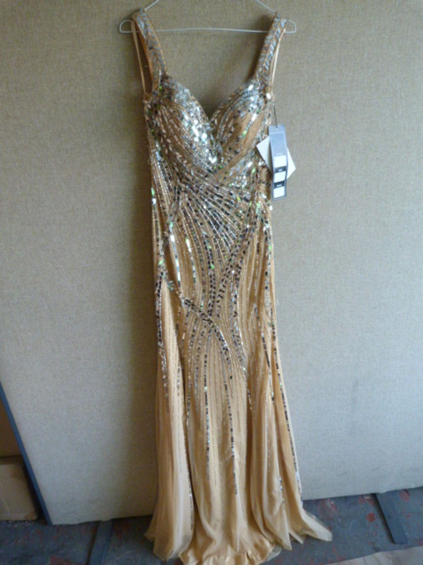 *Nude/Sequin Prom Dress Size:6