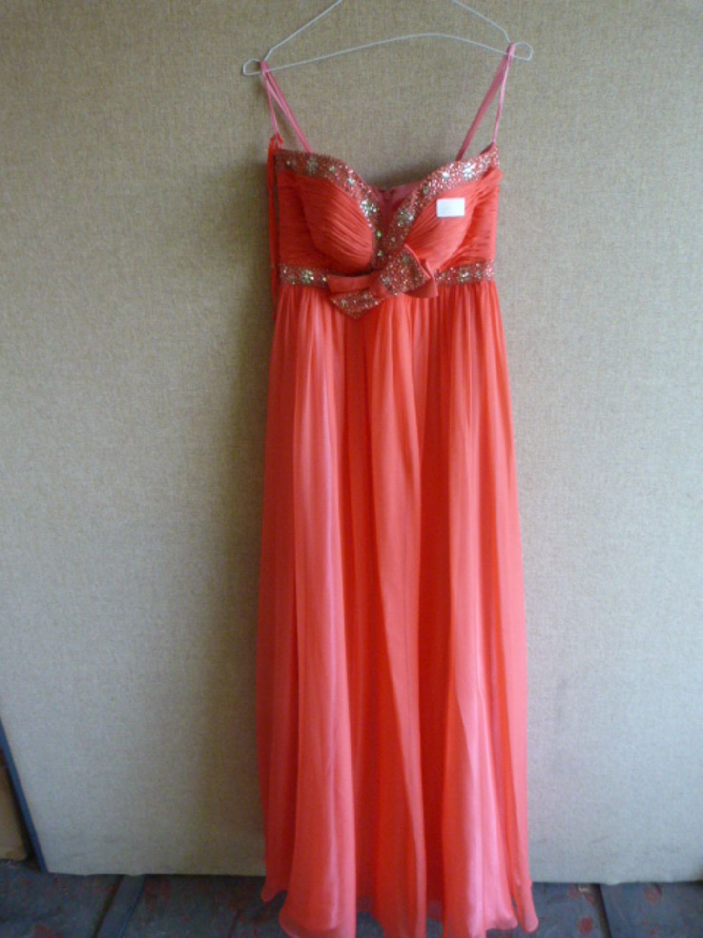*Peach Melba Prom Dress Size:10