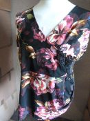 *Four Floral Sleeveless Tops (Various Sizes)