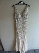 *Ava Nude/Sequin Prom Dress Size;6