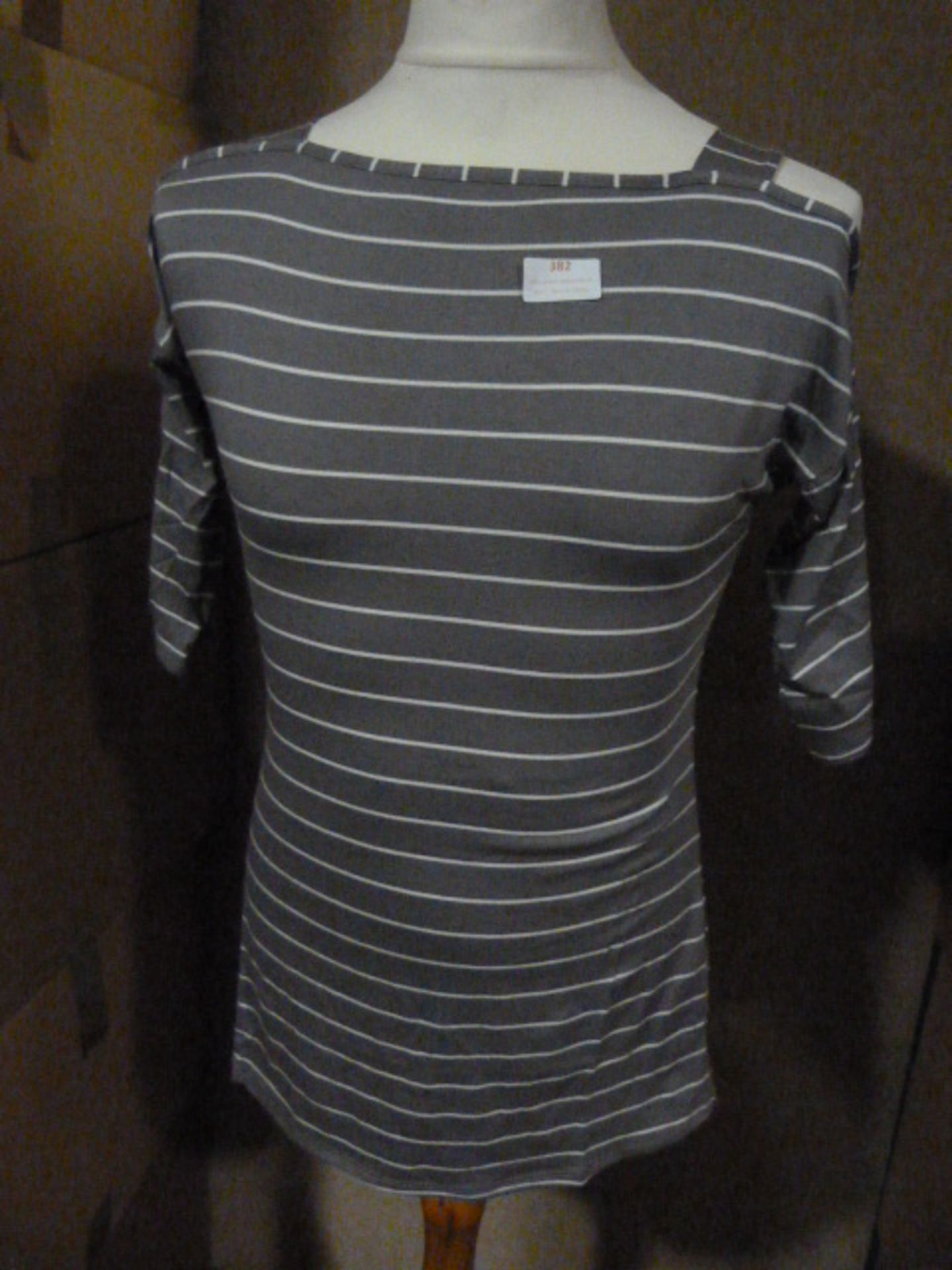 *Nine Grey Striped Tops (Various Sizes)