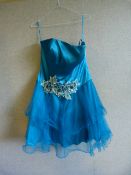 *Turquoise Short Prom Dress Size:14