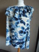 *Eleven Blue Floral Tops (Various Sizes)