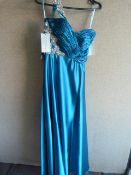 *Claudia Teal Prom Dress Size:6