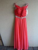 *Lydia Watermelon Prom Dress Size:8