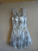 *Silver Short Prom Dress Size:12