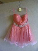 *Coral Short Prom Dress Size:14