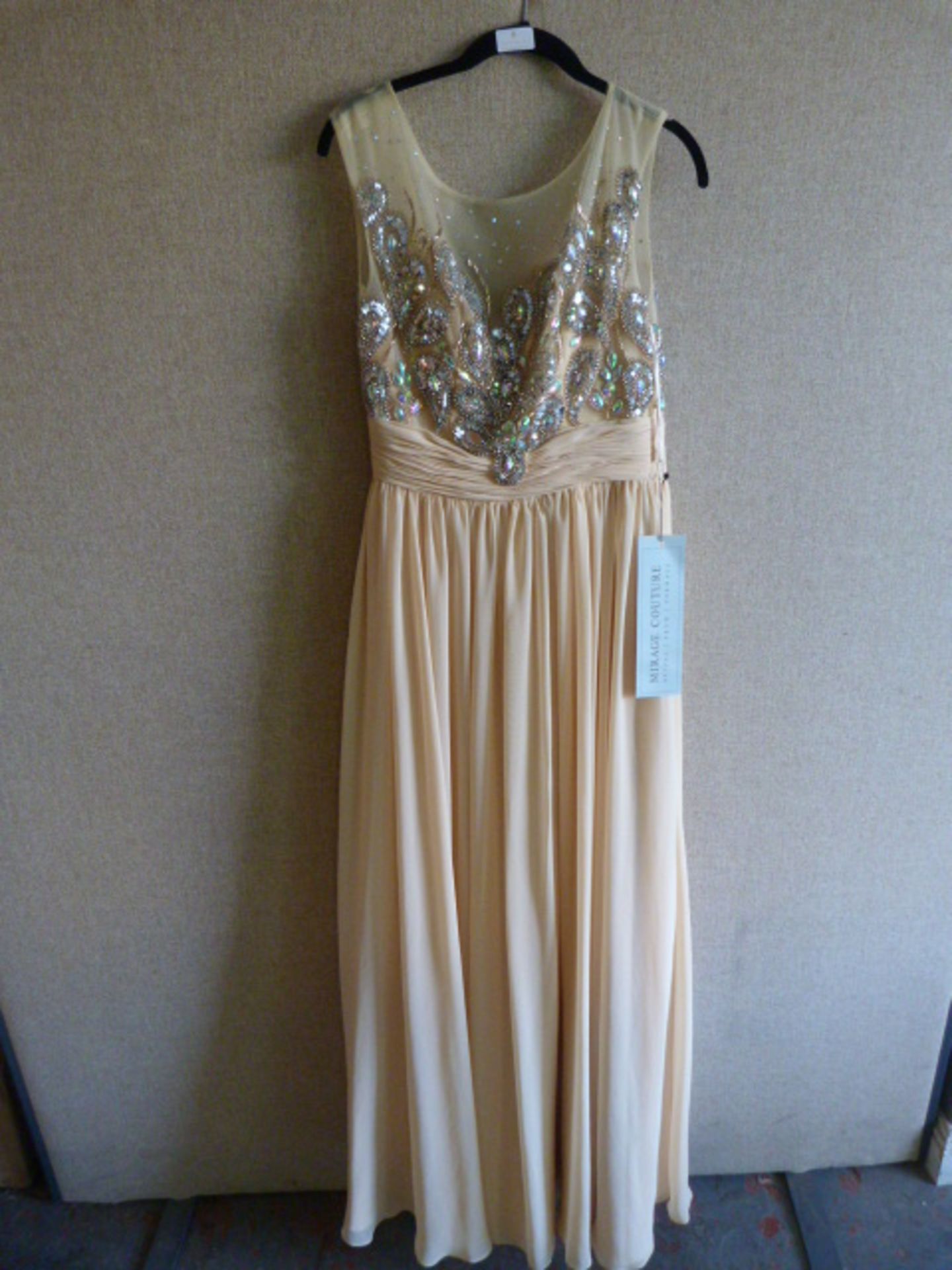 *Karmel Vanilla Prom Dress Size:4 (Damaged Zip)