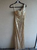 *Anna Prom Dress Champagne Size:8