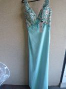 *Jade Aqua Prom Dress Size:8