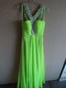 *Jodie Neon Lime Prom Dress Size:6