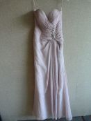 *Dusky Pink Strapless Prom Dress Size:6