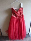 *Florence Red Prom Dress Size:24