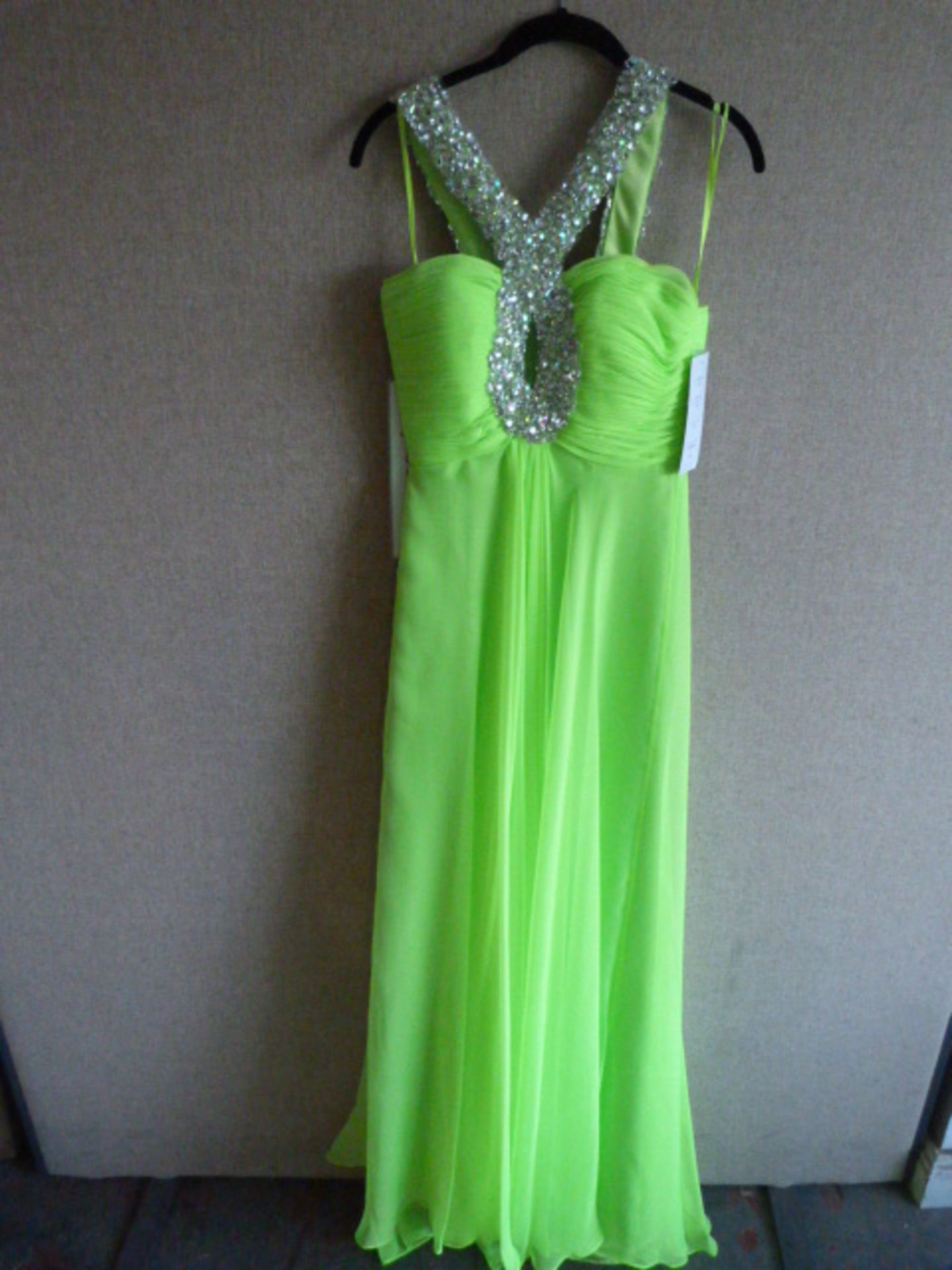 *Jodie Neon Lime Prom Dress Size:6