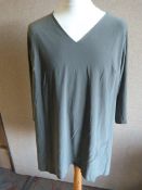*Eighteen Olive Green V-Neck Tops (Various Sizes)