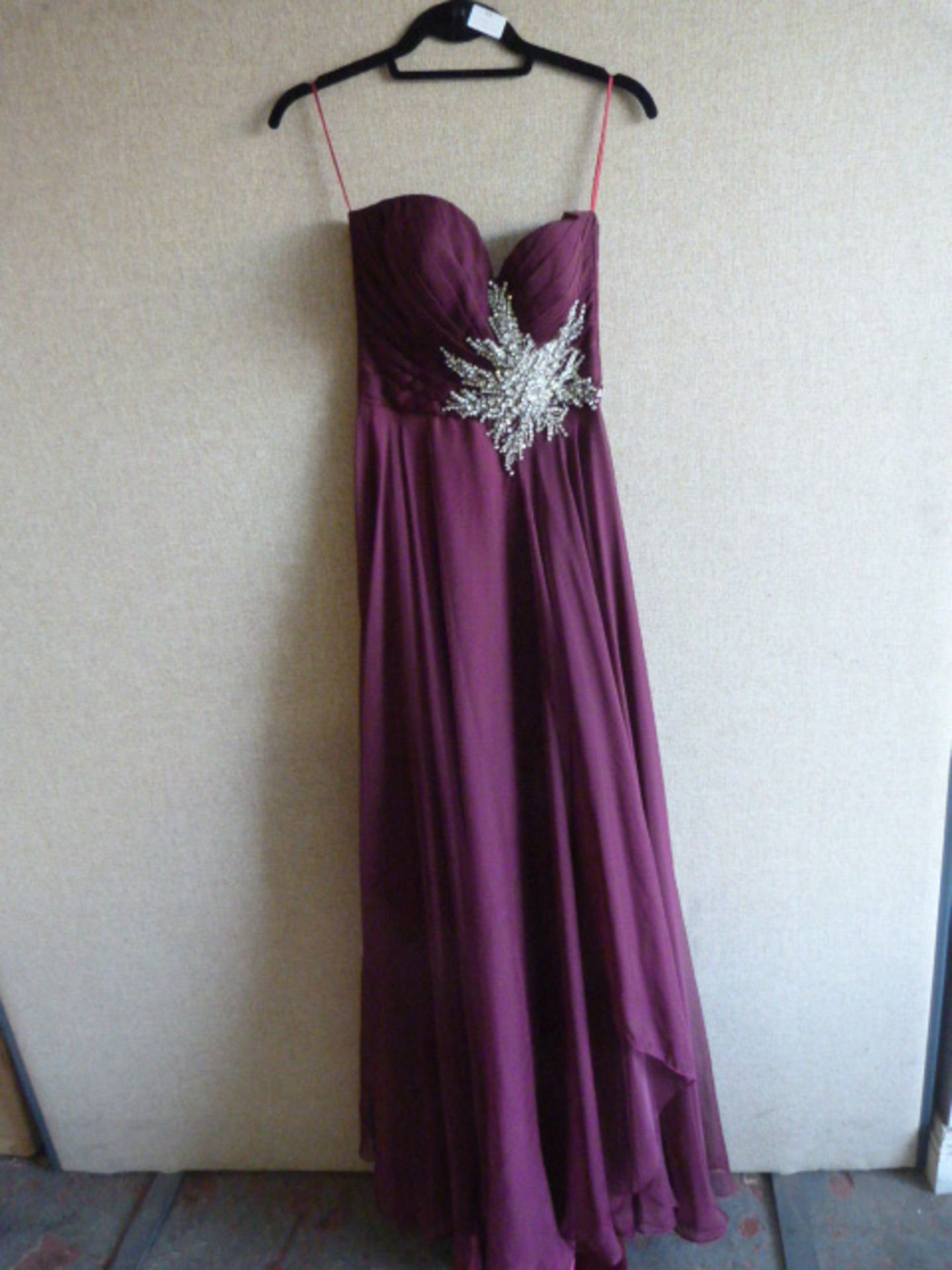 *Garnet/Diamante Prom Dress Size:6?